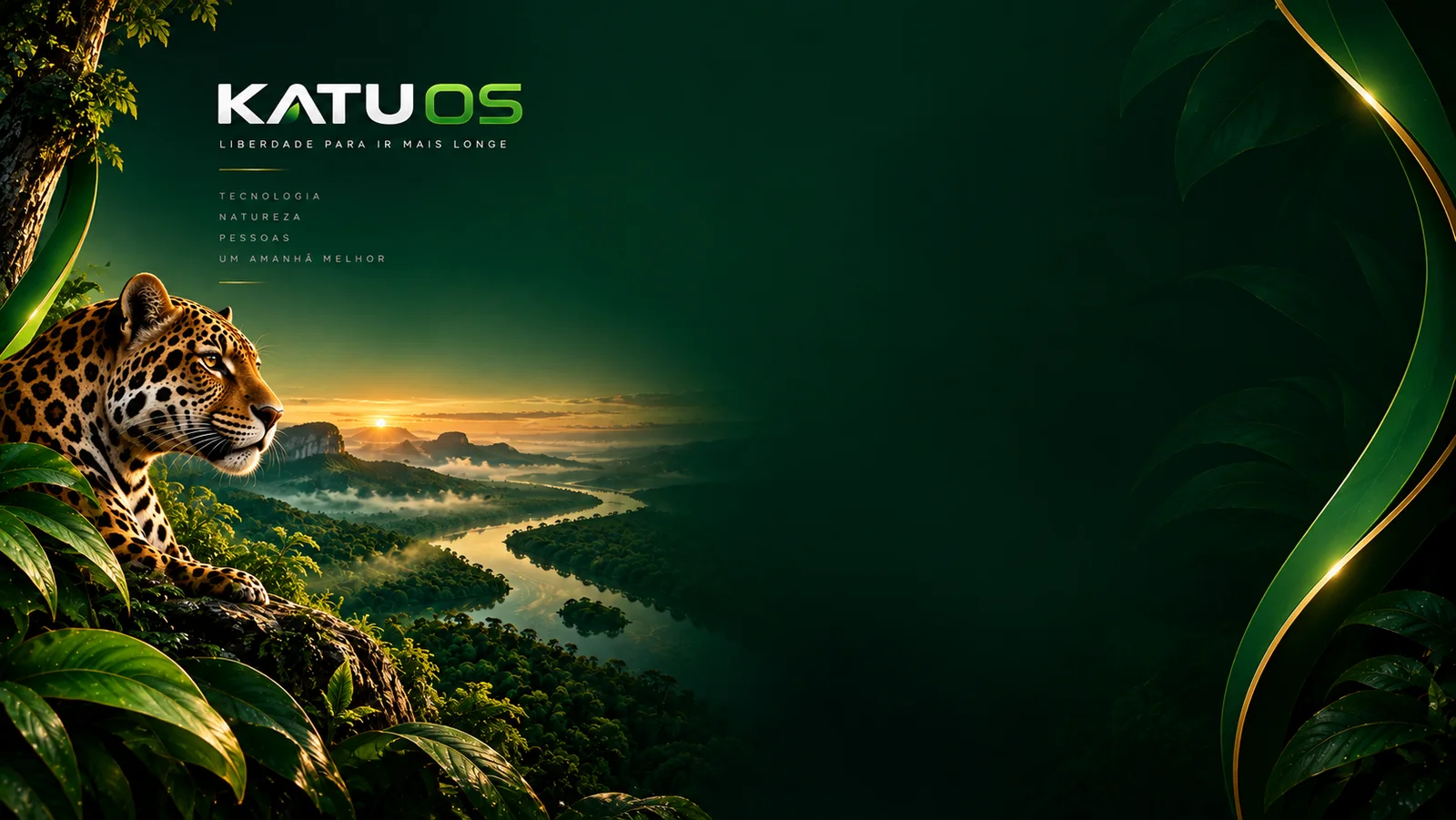 Arte original Katu OS: Wallpaper Amazônia