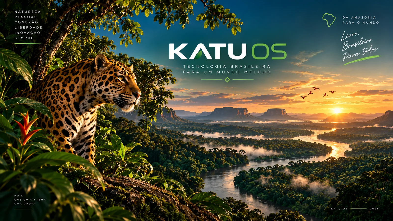 Arte original Katu OS: Amazônia